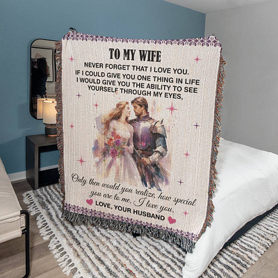 Present For Wife 3d blanket blanket design branding couple gift graphic design logo motion graphics present for wife shineon ui