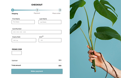 Checkout page - Daily UI 002 Desktop checkout creativity credit card figma graphic design interaction design sketch ui user experience ux