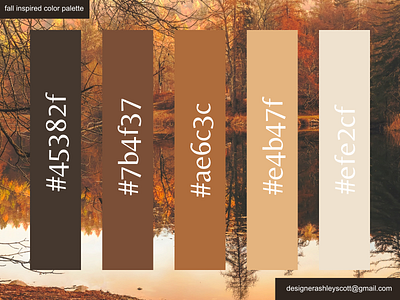 Fall Inspired Color Palette autumn autumn color palette autumn inspiration color palette fall fall color palette fall hex codes fall inspiration shades of brown