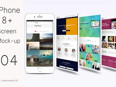 iPhone 8+ Screen Mock-up 04 iphone 16