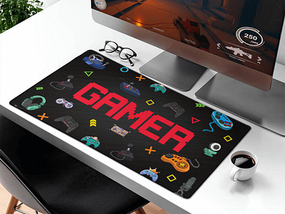 Gaming Mat 3d branding gamer gaming mat gaming mat design graphic design logo motion graphics shineon ui video gamer