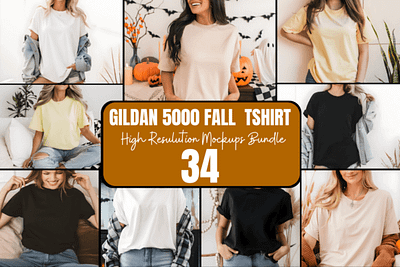 Gildan 5000 Fall Tshirt Mockup Bundle casual styled fall gildan 5000 black tshirt mockup gildan 5000 mockup gildan 5000 sand tshirt mockup gildan 5000 white tshirt mockup gildan simple tee long g500 black t shirt mockup real model mock