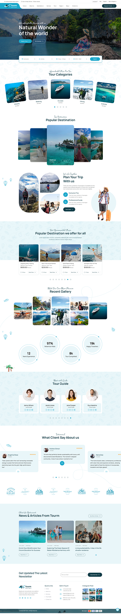 Best Theme for Tour and Travel Website WordPress branding builder website design elementor landing page ui website design wordpress website