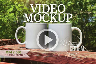 Video Mockup of 2 Coffee Mug Cups 11oz animated mockup blank template coffee cup coffee cup mockup country drink mock up mockup video mockups mug video mockup nature mockup outdoor product mockup video cup mockup