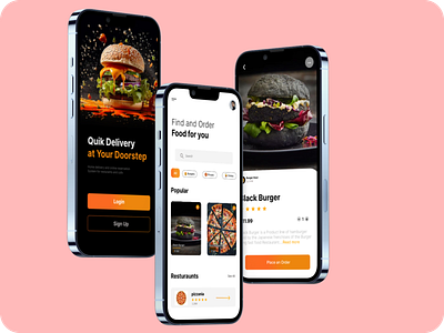 Food App Design app design branding dashboard design food app graphic design illustration ui ui ux ux