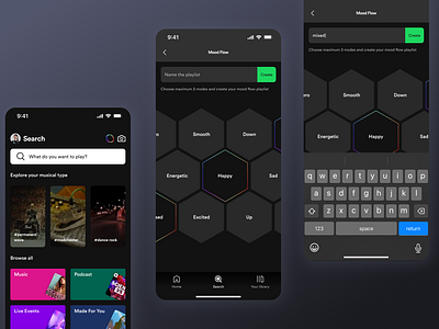 Spotify App-New Feature Challenge app design figma product deasign ui ux