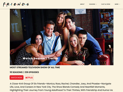 FRIENDS TV SHOW friends friends tv show prototype tv show ui ui design ux ux design ux research website website design