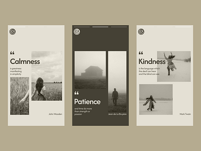 Social Media Design. Instagram Stories. Ads post art branding calmness creative design field graphic design happy house inspiration inspire kindness logo motivation path patience photo snow ui vector