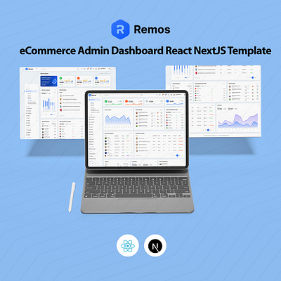 Remos - eCommerce Admin Dashboard React NextJS Template admin dashboard admin interface admin panel template business dashboard customizable ui data visualization ecommerce dashboard inventory control modern web design nextjs template online store management order tracking performance metrics product management reactjs admin real time data responsive admin panel sales analytics user management web development