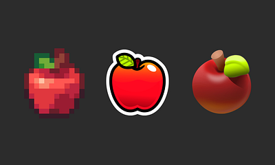 An Apple A Day... apple apples art creative design designs digital digital art food fruit fruits graphic design icon icons illustration pixel pixel art vector vector art vector design