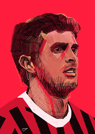 Pulisic character football illustrated portraits illustration illustrator people portrait portrait illustrated portrait illustration procreate pulisic sketchy portrait soccer soccer illustrated usa soccer