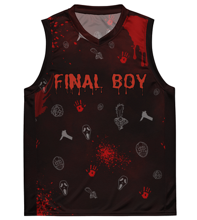 Final boy custom tank design graphic design merchandise merchandise design