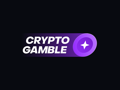 CryptoGamble Logo betting blockchain brand branding casino casino logo coin crypto crypto branding crypto casino crypto logo gambling game gaming igaming logo logotype online casino rebranding star