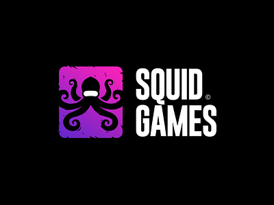 Squid Games Logo / Game production logo 3d brand branding company design elegant game game design gamedev graphic design illustration logo logo design logotype modern octopus production squid squid games studio