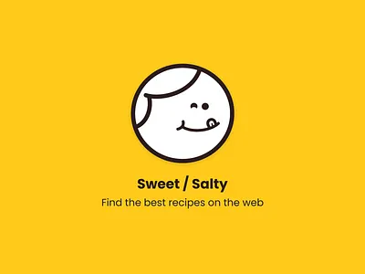 Sweet / Salty - Best recipes on the web ;) branding graphic design logo ui
