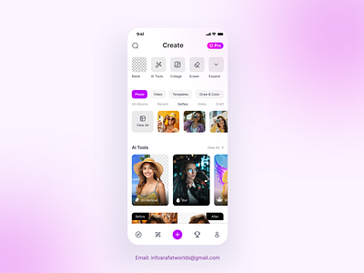 Photo Editing Home Screen Design aiapp app app ui appscreen editing headshort homescreed homescreen mobile app mobileapp mobilephoto photo photoediting photoediting app photographi photostudio ui uiuxapp ux