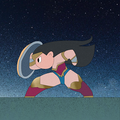 Inktober Day 6: Wonder Women dc digital art figma graphic design illustration inktober vector wonder women