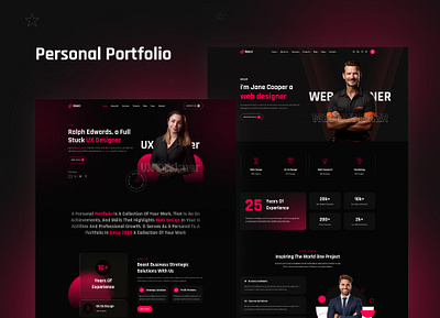 Personal Portoflio CV Template cv figma graphic design motion graphics personal portfolio template ui