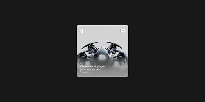 Drone UI card 3d ui