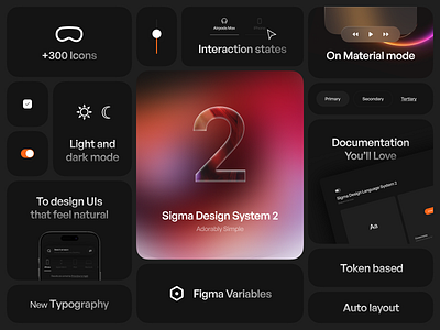 Dark Mode Design System component dark mode design system sigma sigma design system ui uikit ux