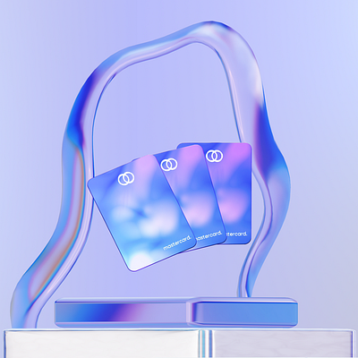 Credit card concept 3d animation app design glass graphic design product design texture ui ux web website