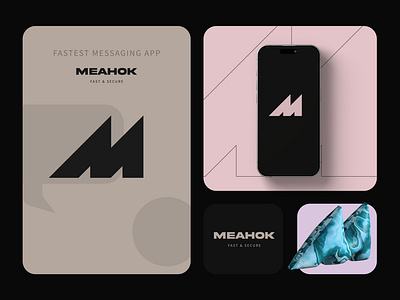 MEAHOK MESSAGING APP | Branding Design app branding brand mark branding identity identity design letterform logo logo design m letter logo m letterform m logo messaging messaging logo minimal logo modern logo social media