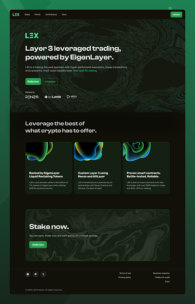 L3X Landing Page branding design landing page product design ui design