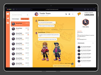 UI social network ui