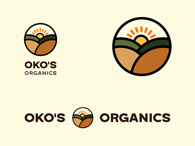 Logo Concept - Oko's Organics brand identity logo logo design