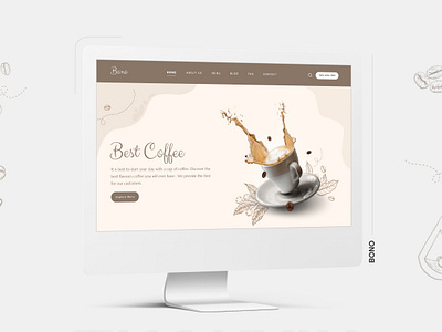 BONO UI Design cafe cafe site coffee figma figma design food site ui ui design uiux wordpress