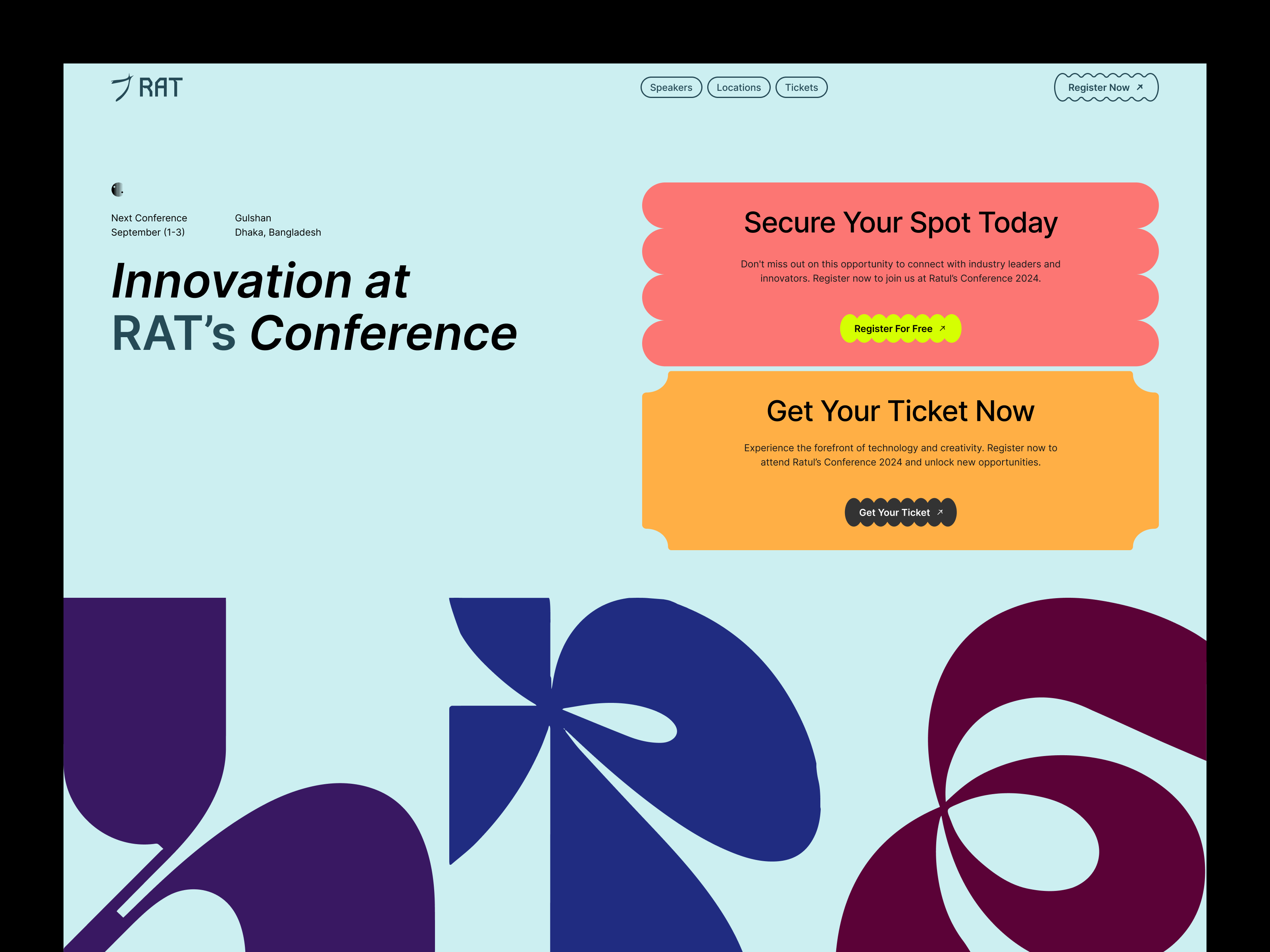 Example of Premium UI UX Design For Landing Page