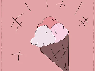 A Sweet Treat design graphic design illustration vector