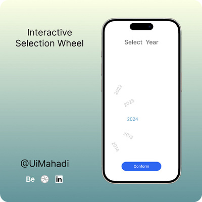 Interactive Selection Wheel in Figma! 3d animation app dailey ui design graphic design logo ui ux