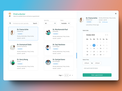 Connect Doctors to Patients app ui doctors hospital management medical minimalist design patients ui