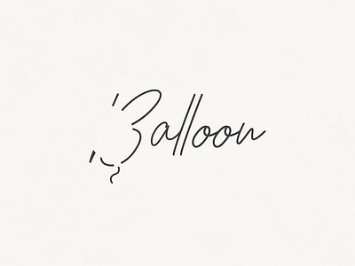 Balloon | Typographical Poster font graphics illustration letters negative space sans serif simple text typography word