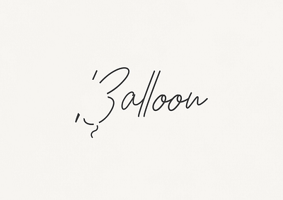 Balloon | Typographical Poster font graphics illustration letters negative space sans serif simple text typography word