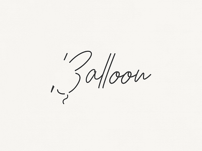 Balloon | Typographical Poster font graphics illustration letters negative space sans serif simple text typography word