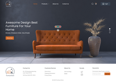 Furniture Store design ui website