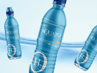 Aquato brand branding graphic design lettermark logo minimalist product logo water