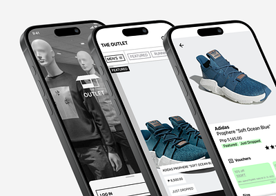The Outlet Mobile App Design ui