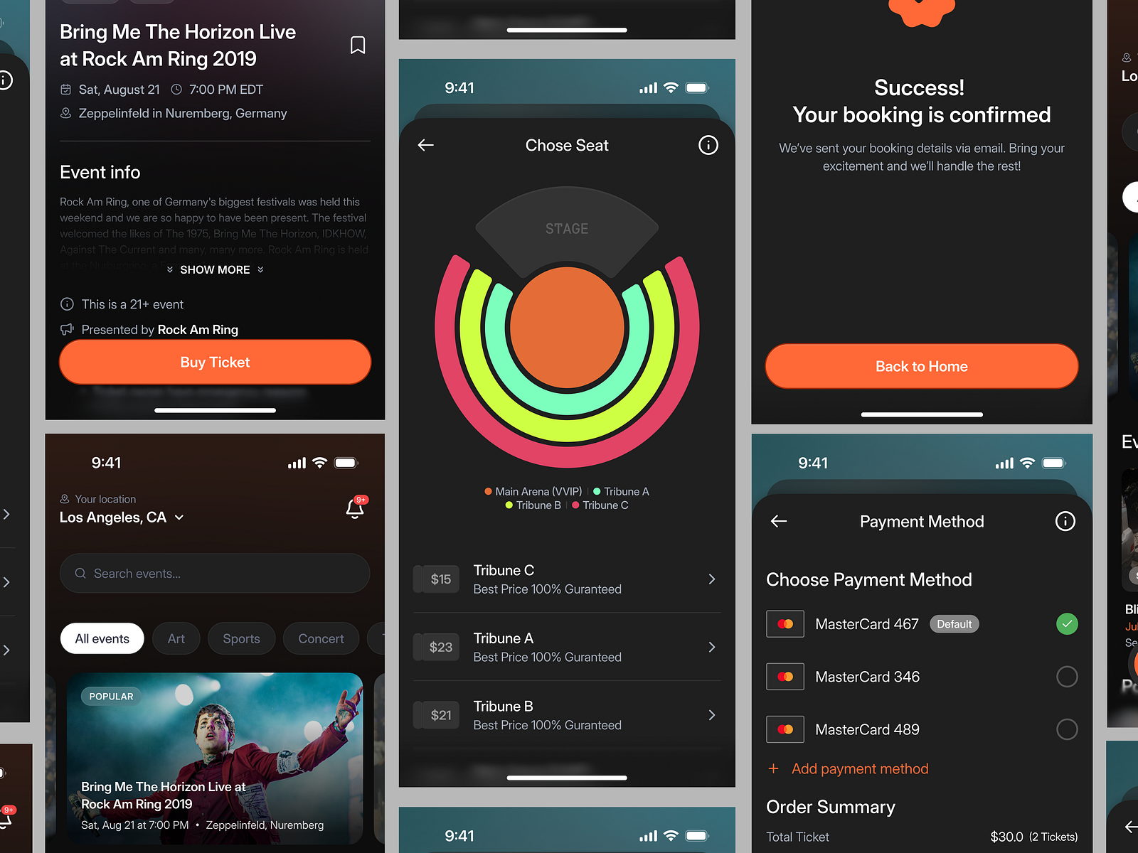 Event UI/UX Mobile App Design - Full Screen by Keitoto on Dribbble