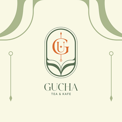 GUCHA | LOGO DESIGN & BRAND IDENTITY abstract branding café coffee coffee shop design drink food graphic design illustration logo logo design logo mark milktea minimals modern logo tea typography vector