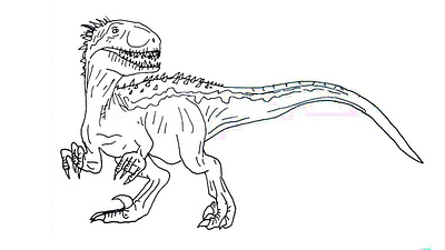 Indoraptor Coloring Pages