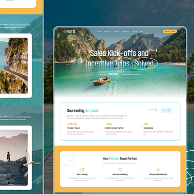 ReadyGo - Travel Website travel planning travel website ui