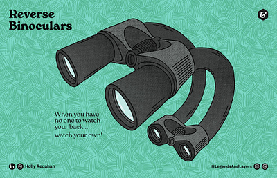 Inktober ‘24 → Day 5: Binoculars cartoon cute dungeons and dragons illustration magic item