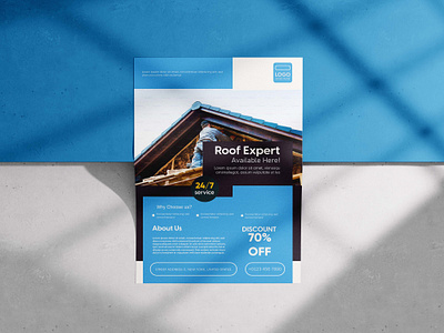 Roofing flyer design adobe illustrator adobe photoshop business flyer flyer flyer design graphic graphic design house indesign roof roofing flyer rooftop