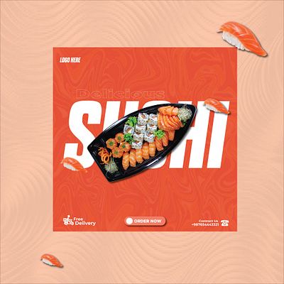 Social media design || Ssuhi food banner branding design food graphic design illustration logo marketing motion graphics resturent social social media design socialmediadesign socialmediapost sushifood vector