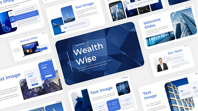 Wealth Wise Presentation branding design elegant graphic design powerpoint presentation template