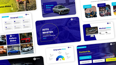 Mobilix Auto Master Presentation branding design elegant graphic design powerpoint presentation template