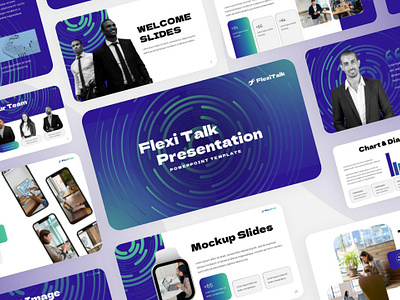 Flexi Talk Presentation branding design elegant graphic design powerpoint presentation template